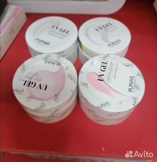 Набор гель-лаков + 4 банки геля