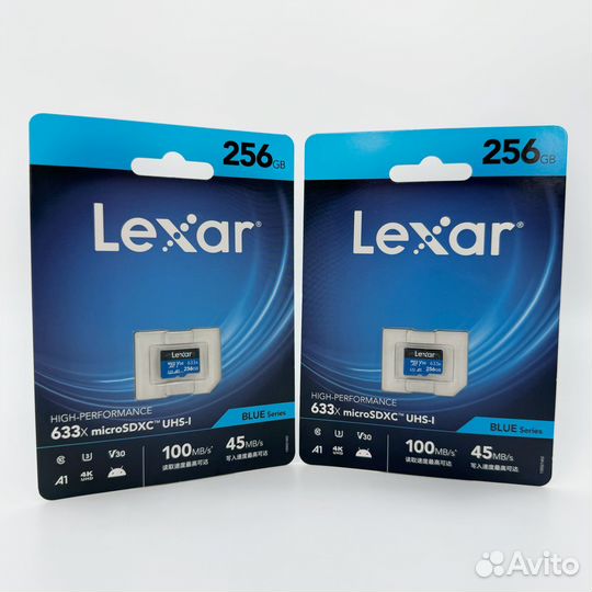 Карта памяти Lexar MicroSD 256Gb 633x UHS-I U3
