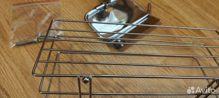 Набор Держатель для туалетной бумаги и полка хром