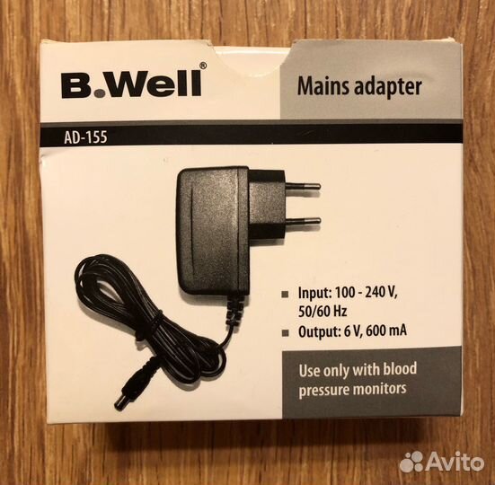 B. Well сетевой адаптер для эл. тонометров