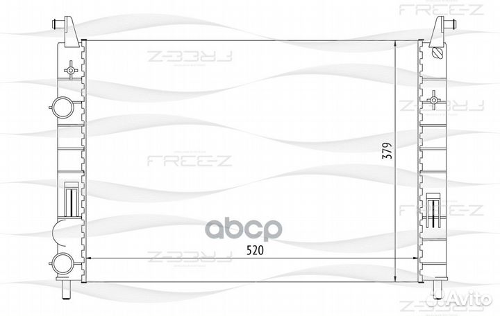 Радиатор двигателя KK0140 free-Z