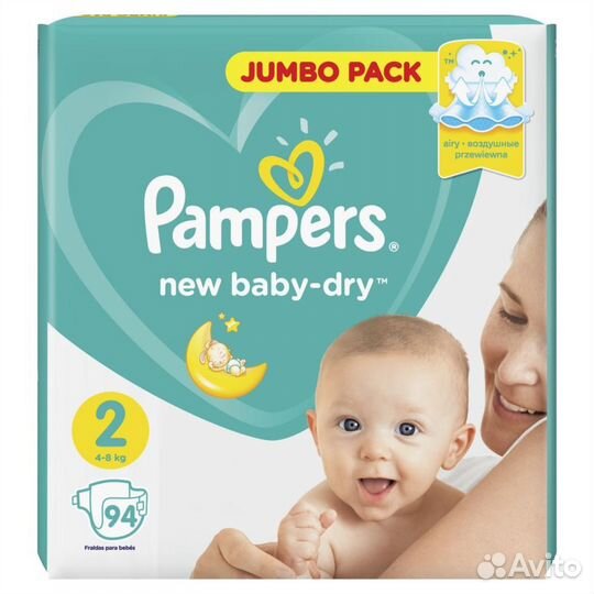Подгузники Pampers Active Baby Dry Mini Джамбо 4-8