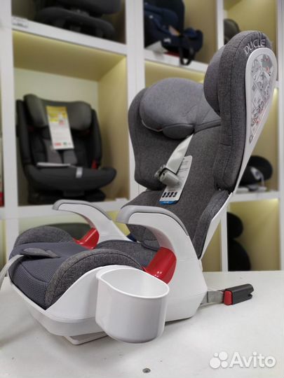 Автокресло 3-12 лет изофикс Ducle Junior серый