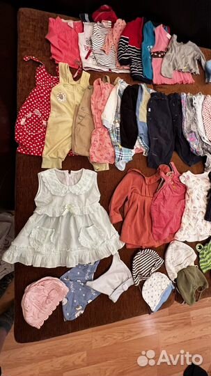 Большой пакет вещей одежды 62,68,74,80