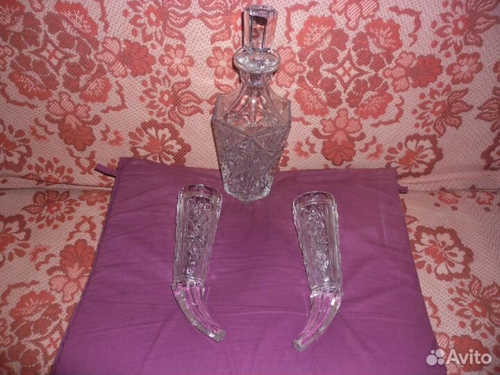 Хрусталь СССР Два рога