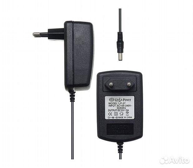 Блок питания (5,5*2,5 ) 5V/3A LP27