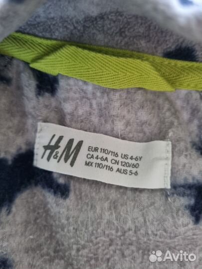 Флисовая кофта H&M 110-116