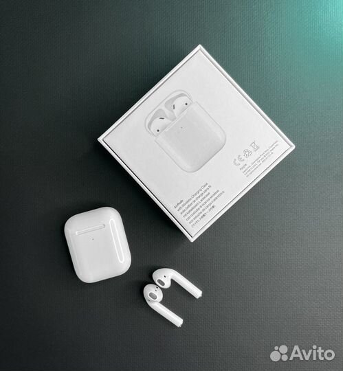 Наушники AirPods 2 (чехол в подарок)