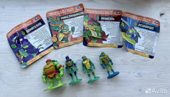 Фигурки черепашки ниндзя