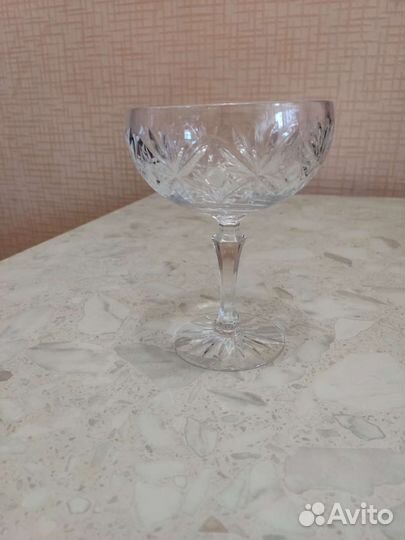 Ваза для фруктов, конфет хрустальная