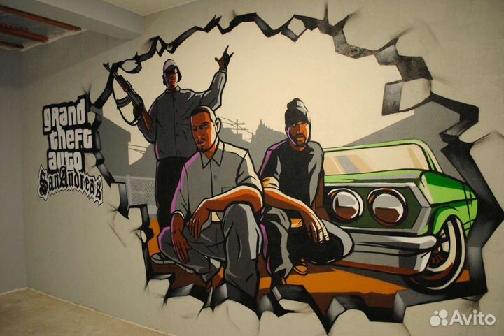 Эконом Граффити оформление/ Роспись стен