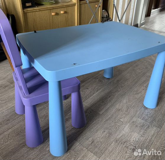 Детский стол и стул IKEA