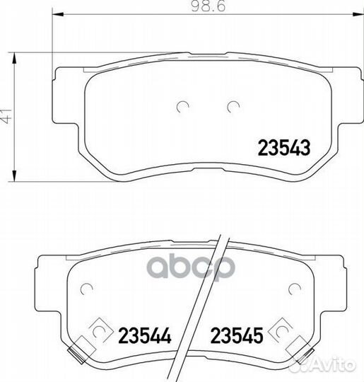 Колодки тормозные дисковые зад NP6014 nissh