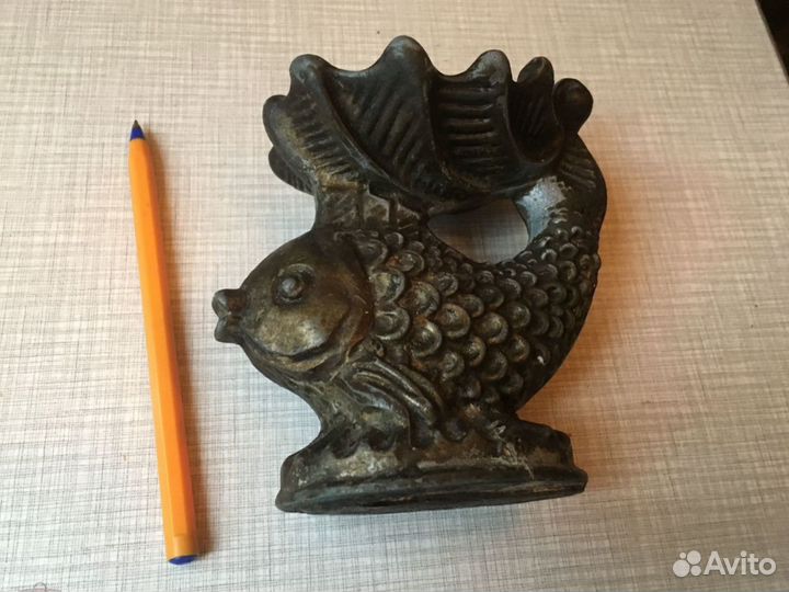 Пепельница чугун Рыбка СССР