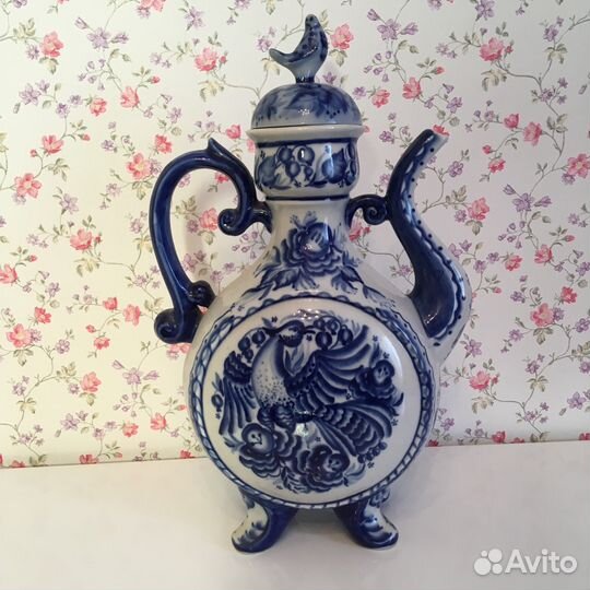 «Гжель» Керамический заварочный чайник