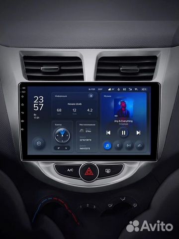 Android магнитола Teyes на Hyundai Solaris