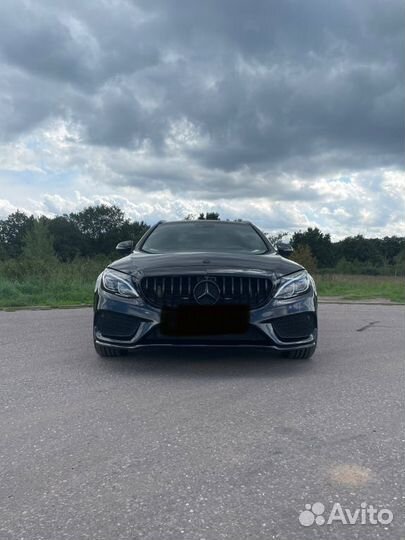 Решетка Радиатора Мерседес W205 GT black