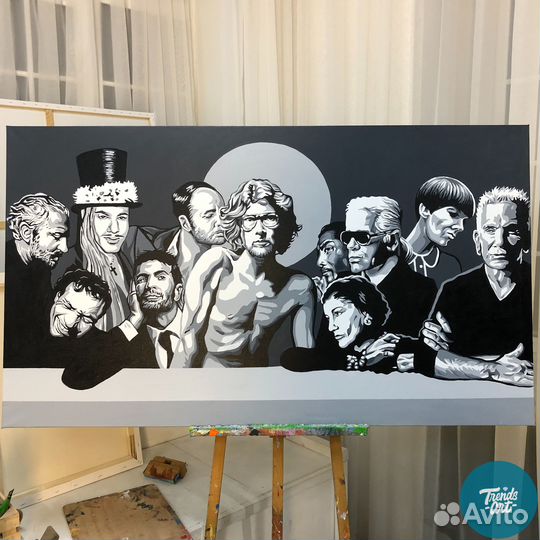 Картины красками на заказ персональный эскиз