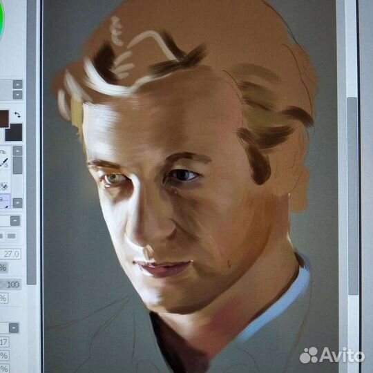 Портрет по фото (цифровая живопись, артдиджитал)
