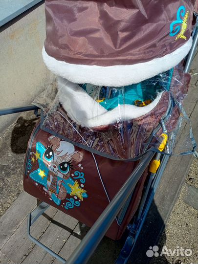 Детские санки коляска бу