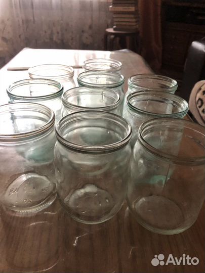 Банки стеклянные разной емкости