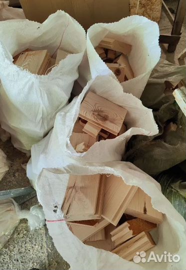 Дрова в мешках