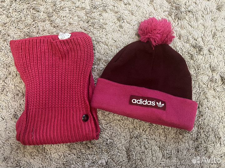 Шапка и шарф adidas