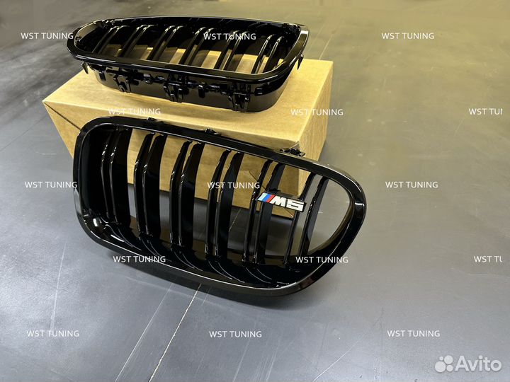 Ноздри черные bmw F10 М стиль арт.007