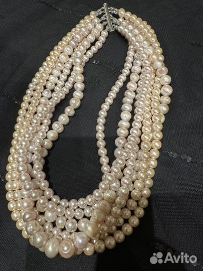 Колье жемчужное, дизайнерское