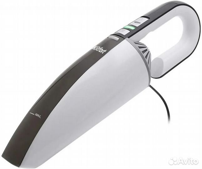 Ручной пылесос kitfort KT-537-1, 75Вт, белый/черный