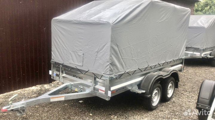 Прицеп Двухосный 3,03х1,44 (внутренний). Тент 1,5м