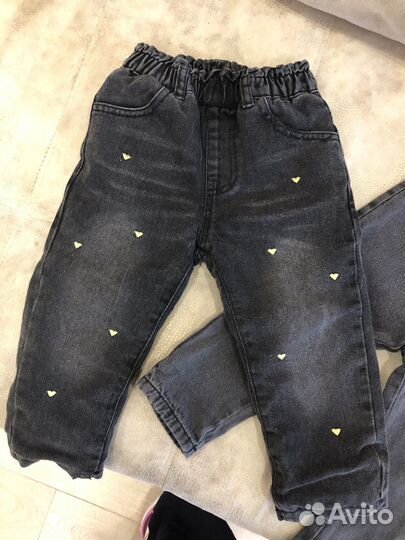Джинсы утепленные zara 92, baby go 86