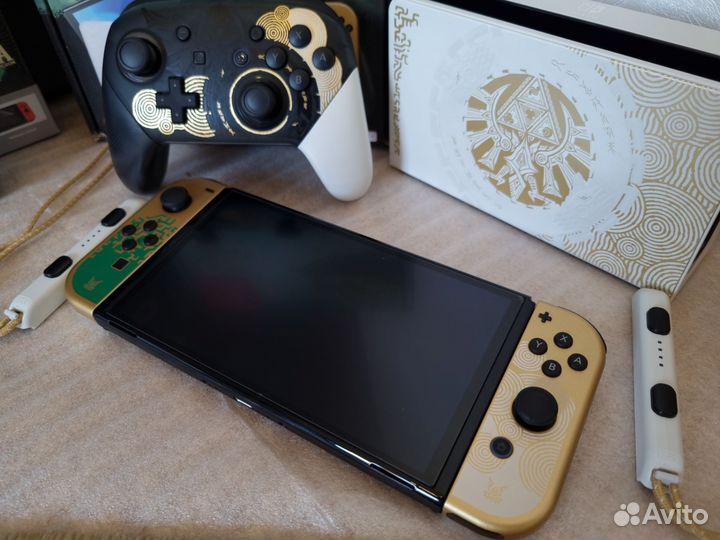 Nintendo switch Oled Zelda ToTk+игры бесплатно