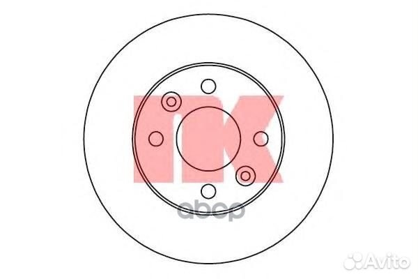 203938NK диск тормозной передний Dacia Logan 1