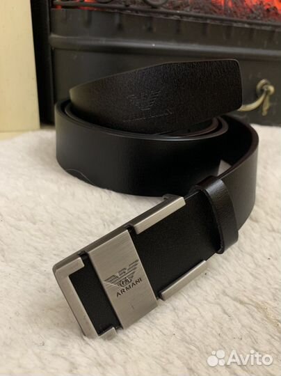 Мужской кожаный ремень новый