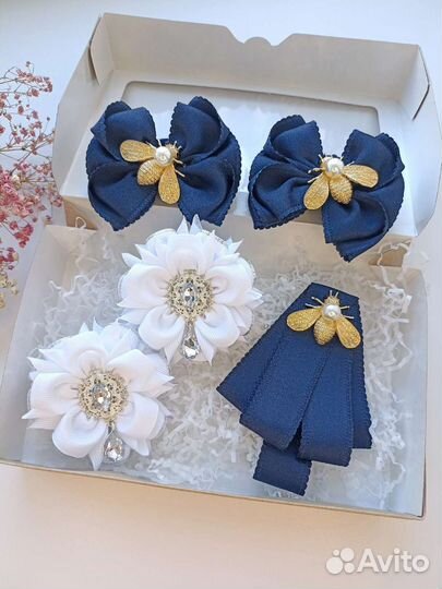 Школьные бантики ручной работы