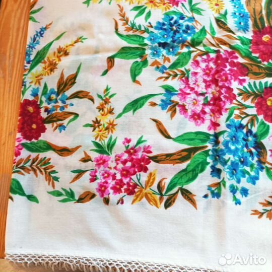 Павловопосадский платок шаль Букеты Е. Регунова