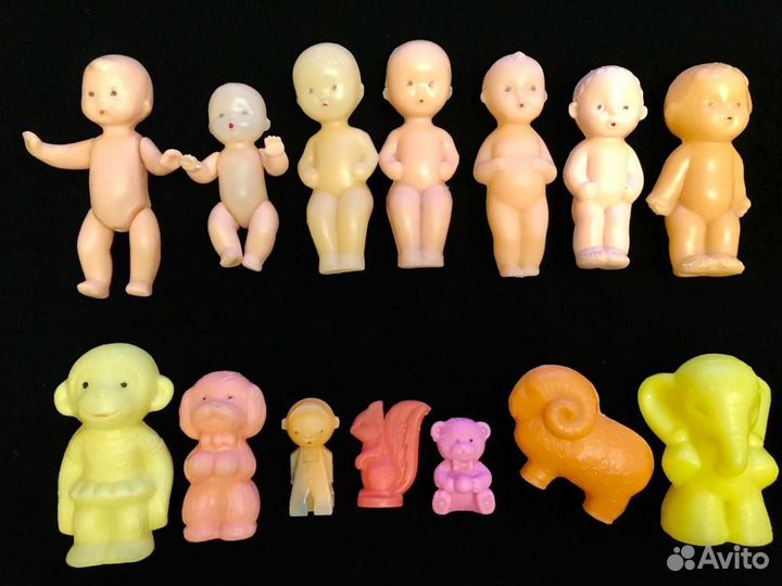 Пакетом пупсики СССР 7 шт + игрушки 7 шт СССР