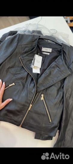 Куртка кожаная женская mango