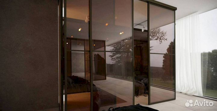 Стеклянная перегородка