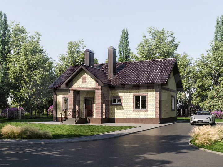 Коттедж 81,1 м² на участке 10 сот.