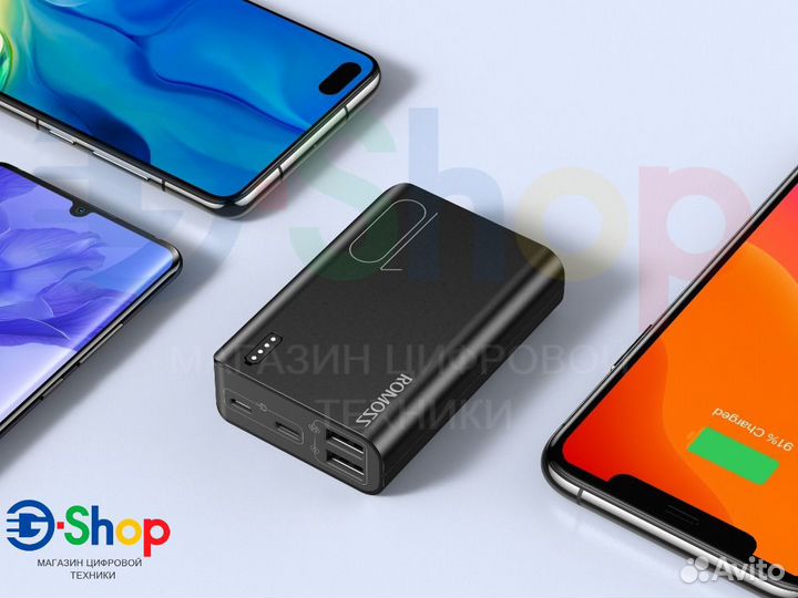 Power Bank Romoss Sense 4 10000 мАч