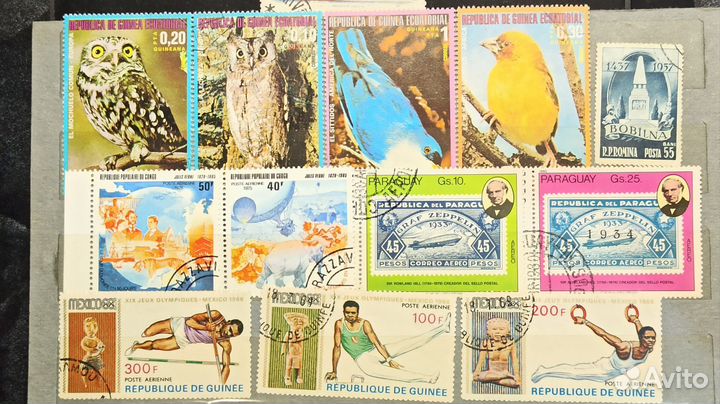 Набор почтовых марок. Подборка