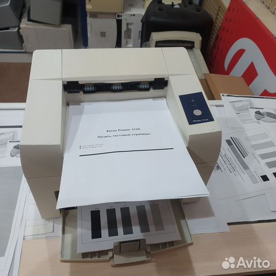 Принтер лазерный Xerox Phaser 3124 заправлен гаран