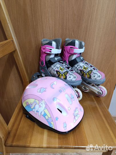 Ролики детские размер 35-38