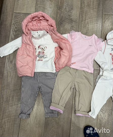 Пакет фирменных вещей на девочку 80-86