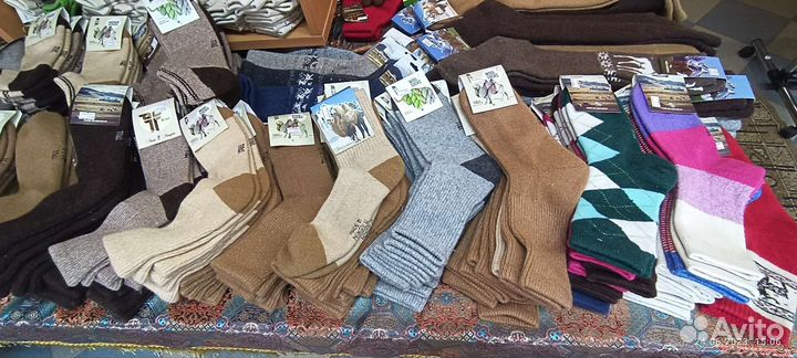 Шерстяные монгольские носки