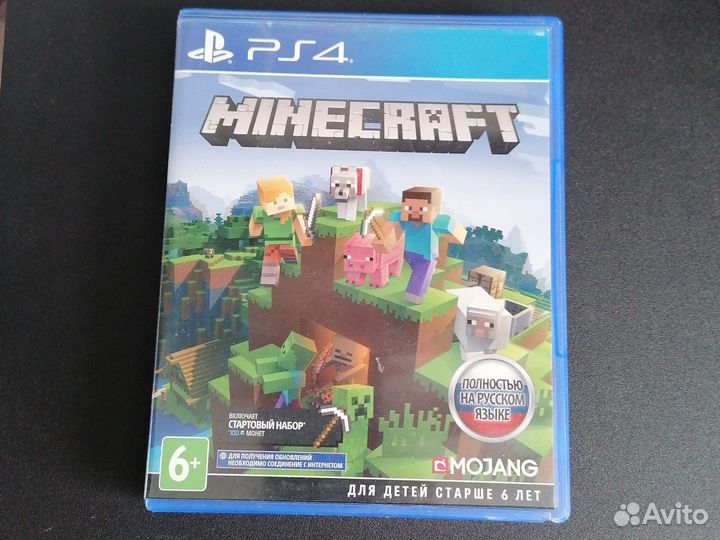 Диск с игрой Minecraft для ps4