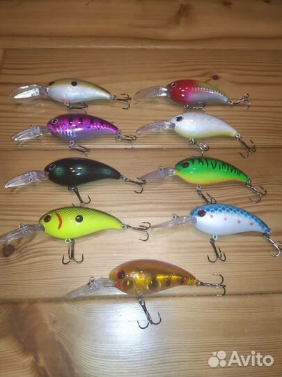 Набор крупных воблеров - размер 10см, вес 14гр