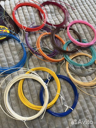 3 Д,Набор ABS пластика (15 цветов по 5 метров)